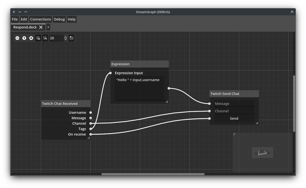 StreamGraph screenshot